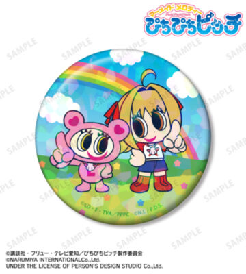 ANGEL BLUEコラボ 七海 るちあ&ナカムラくん 75mmホログラム缶バッジ