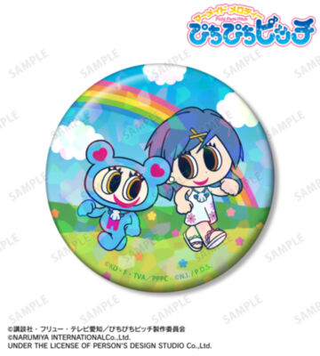 ANGEL BLUEコラボ 宝生 波音&ナカムラくん 75mmホログラム缶バッジ