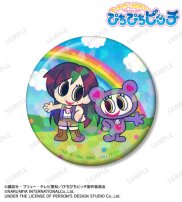 ANGEL BLUEコラボ かれん&ナカムラくん 75mmホログラム缶バッジ