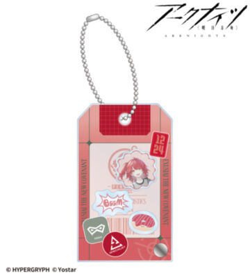 新約エクシア ショッピングver. ショップタグ風パーツ付きフレームアクリルチャーム