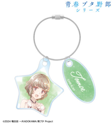 描き下ろし 古賀朋絵 星空ドレスver. Ani-Art aqua label 2連ワイヤーアクリルキーホルダー