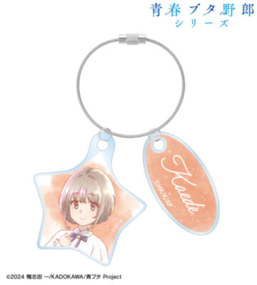 描き下ろし 梓川花楓 星空ドレスver. Ani-Art aqua label 2連ワイヤーアクリルキーホルダー