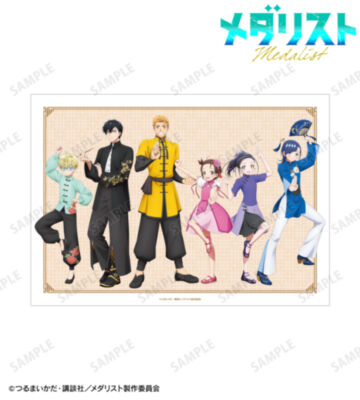 描き下ろし 集合 チャイナ服ver. A3マット加工ポスター