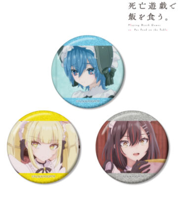 青井&金子&黒糖 場面写グリッター缶バッジ3個セット