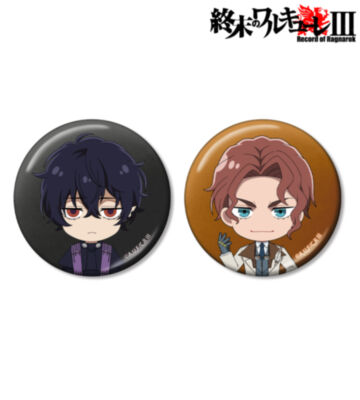 ベルゼブブ&ニコラ・テスラ ちびキャラ メタリック缶バッジ2個セット