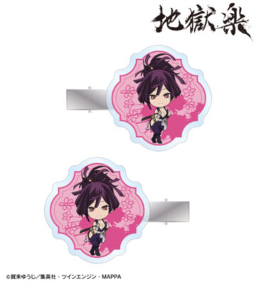 杠 ちびキャラ アクリルヘアクリップ2個セット