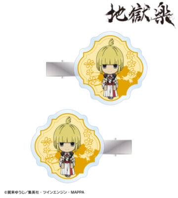 付知 ちびキャラ アクリルヘアクリップ2個セット