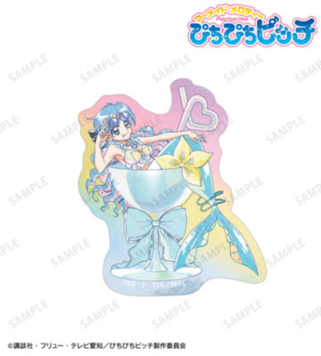 描き下ろし 波音 カクテルグラスver. Ani-Art clear label オーロラダイカットステッカー