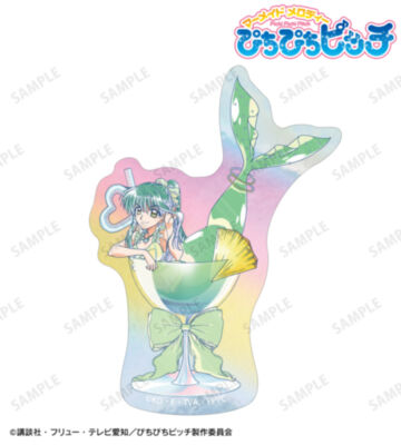 描き下ろし リナ カクテルグラスver. Ani-Art clear label オーロラダイカットステッカー
