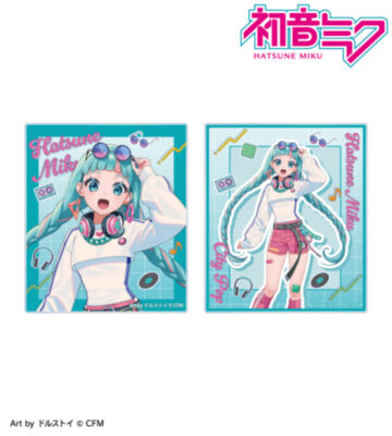 描き下ろし 初音ミク シティポップver. Art by ドルストイ アクリルカード2枚セット