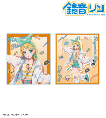 描き下ろし 鏡音リン シティポップver. Art by ドルストイ アクリルカード2枚セット