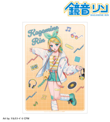 描き下ろし 鏡音リン シティポップver. Art by ドルストイ A3マット加工ポスター
