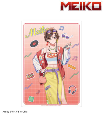 描き下ろし MEIKO シティポップver. Art by ドルストイ A3マット加工ポスター