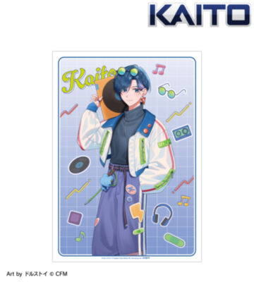 描き下ろし KAITO シティポップver. Art by ドルストイ A3マット加工ポスター