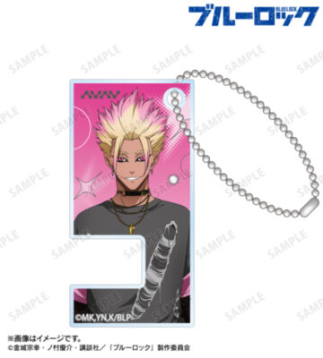 描き下ろし 士道 龍聖 モノトーンストリートファッションver. スマホスタンドキーホルダー