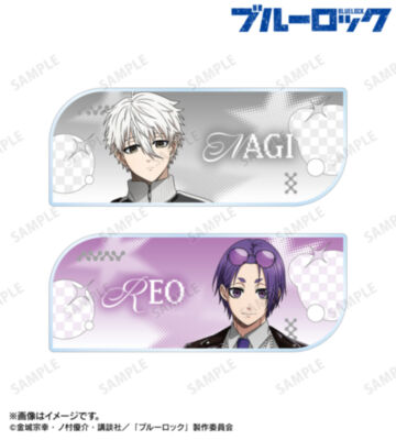 描き下ろし 凪 誠士郎&御影 玲王 モノトーンストリートファッションver. アクリルネームプレート2個セット