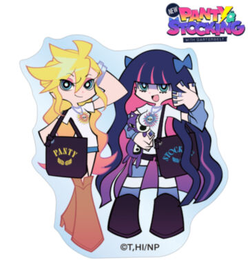 描き下ろし パンティ&ストッキング モデルver. アクリルステッカー ver.A