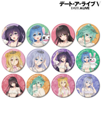 描き下ろし プリンセス玉座ver. トレーディンググリッター缶バッジ