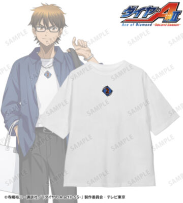 描き下ろし 御幸一也 私服・ショッピングver. 着用刺繍BIGシルエットTシャツ