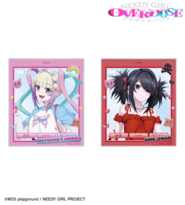 描き下ろし 超てんちゃん&あめちゃん Y2Kファッションver. アクリルカード2枚セット