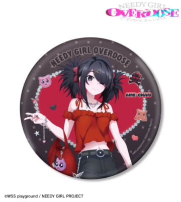 描き下ろし あめちゃん Y2Kファッションver. BIG缶バッジ