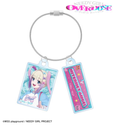 描き下ろし 超てんちゃん Y2Kファッションver. 2連ワイヤーアクリルキーホルダー