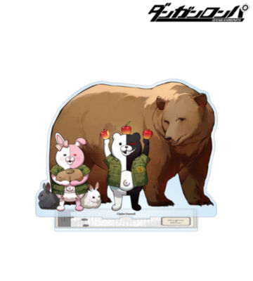 野崎つばたさんイラスト モノクマ&モノミ 飼育係ver. 特大アクリルスタンド