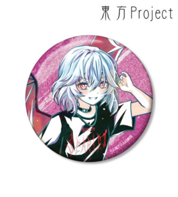 松本能人イラスト レミリア・スカーレット 現代風ファッションver. Ani-Art 75mmグリッター缶バッジ