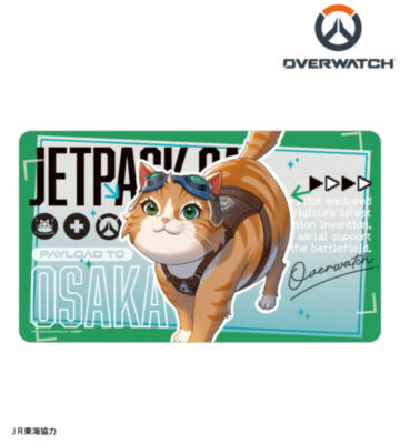 描き下ろし ジェットパック・キャット 旅行ver. マルチデスクマット