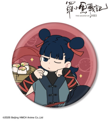 描き下ろしイラスト ナタ 飲茶ver. BIG缶バッジ