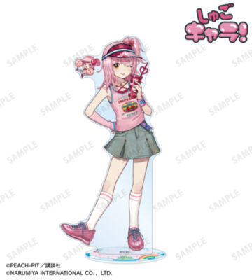 ナルミヤキャラクターズコラボ チェリ子さんイラスト 日奈森 あむ ANGEL BLUE 特大アクリルスタンド