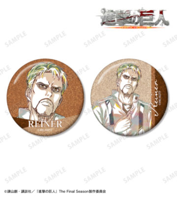 ライナー Ani-Art 第5弾 グリッター缶バッジ2個セット