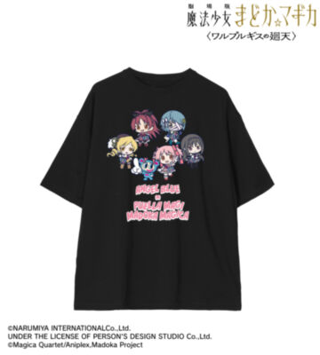 ANGEL BLUEコラボ 集合 ちびキャラ BIGシルエットTシャツ
