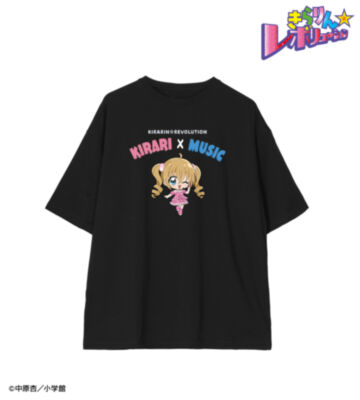 月島きらり ちびキャラ 音楽ver. BIGシルエットTシャツ