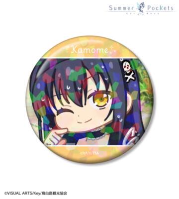 久島鴎 ゆるコマ 75ｍｍホログラム缶バッジ ver.A