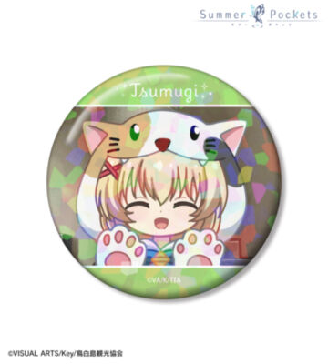 紬ヴェンダース ゆるコマ 75ｍｍホログラム缶バッジ ver.B