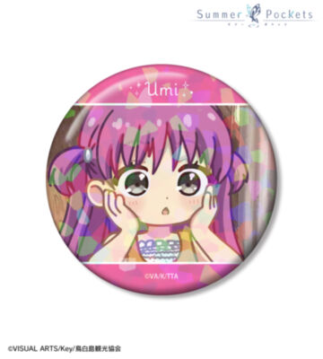 加藤うみ ゆるコマ 75ｍｍホログラム缶バッジ ver.A