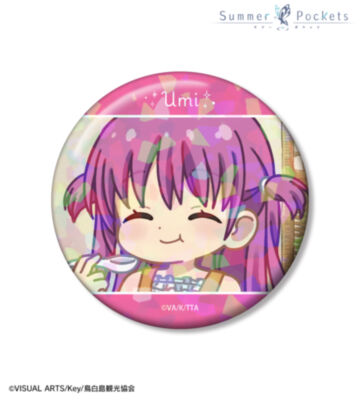 加藤うみ ゆるコマ 75ｍｍホログラム缶バッジ ver.B