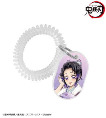 描き下ろし 胡蝶しのぶ 温泉浴衣ver. ロッカーキー風アクリルキーホルダー