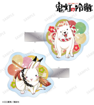 シロ&芥子 アクリルヘアクリップ2個セット