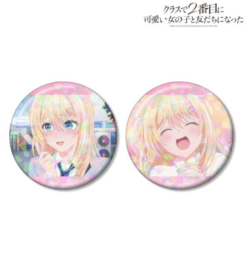 天海夕 ホログラム缶バッジ2個セット