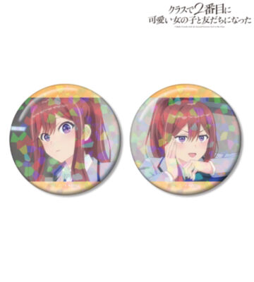 新田新奈 ホログラム缶バッジ2個セット