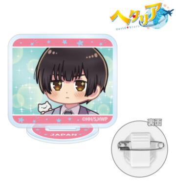 日本 ゆるコマ アクリルスタンドマルチバッジ