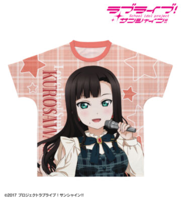 描き下ろし 黒澤ダイヤ チェックワンピース衣装ver. フルグラフィックTシャツ