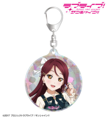 描き下ろし 桜内梨子 チェックワンピース衣装ver. ホログラムアクリルキーホルダー