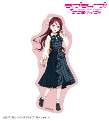 描き下ろし 桜内梨子 チェックワンピース衣装ver. ダイカットステッカー