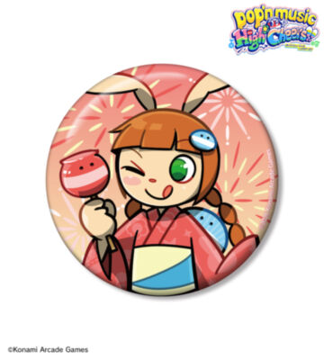 描き下ろし ミミ 夏祭りver. 75mm缶バッジ