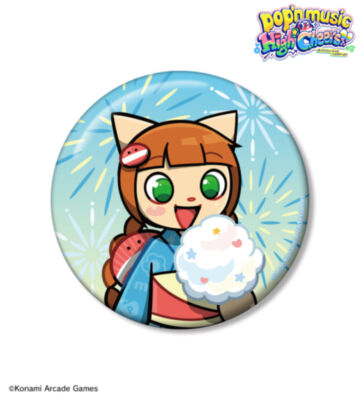 描き下ろし ニャミ 夏祭りver. 75mm缶バッジ