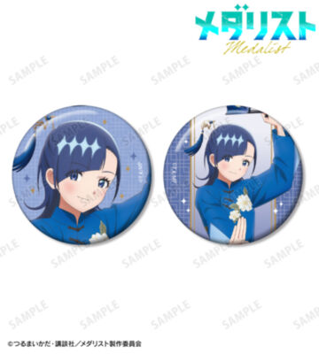 描き下ろし 岡崎いるか チャイナ服ver. 缶バッジ2個セット