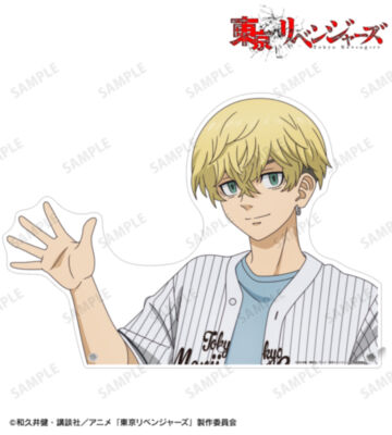 描き下ろし 松野 千冬 ベースボールシャツver. 特大ダイカットアクリルパネル